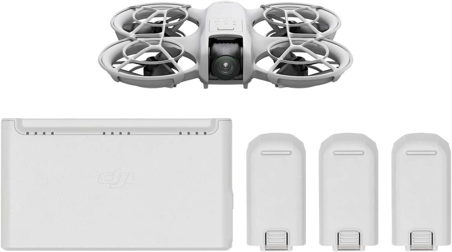 DJI Neo Three-Battery Combo, Mini Drone 4K UHD Camera for Adults, 135g Self Flying Drone That Follows You, Palm Takeoff, Subject Tracking, QuickShots, Stabilized Video (Controller-Free), Gray
