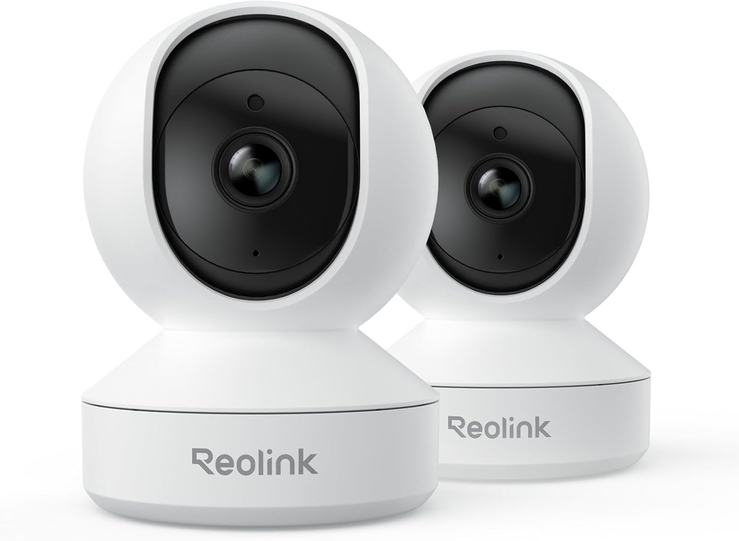 LOCAL NO SUBSCRIPTION REOLINK 2x Home Security Camera System, 4MP HD Plug-in Indoor WiFi 6 Pan Tilt
