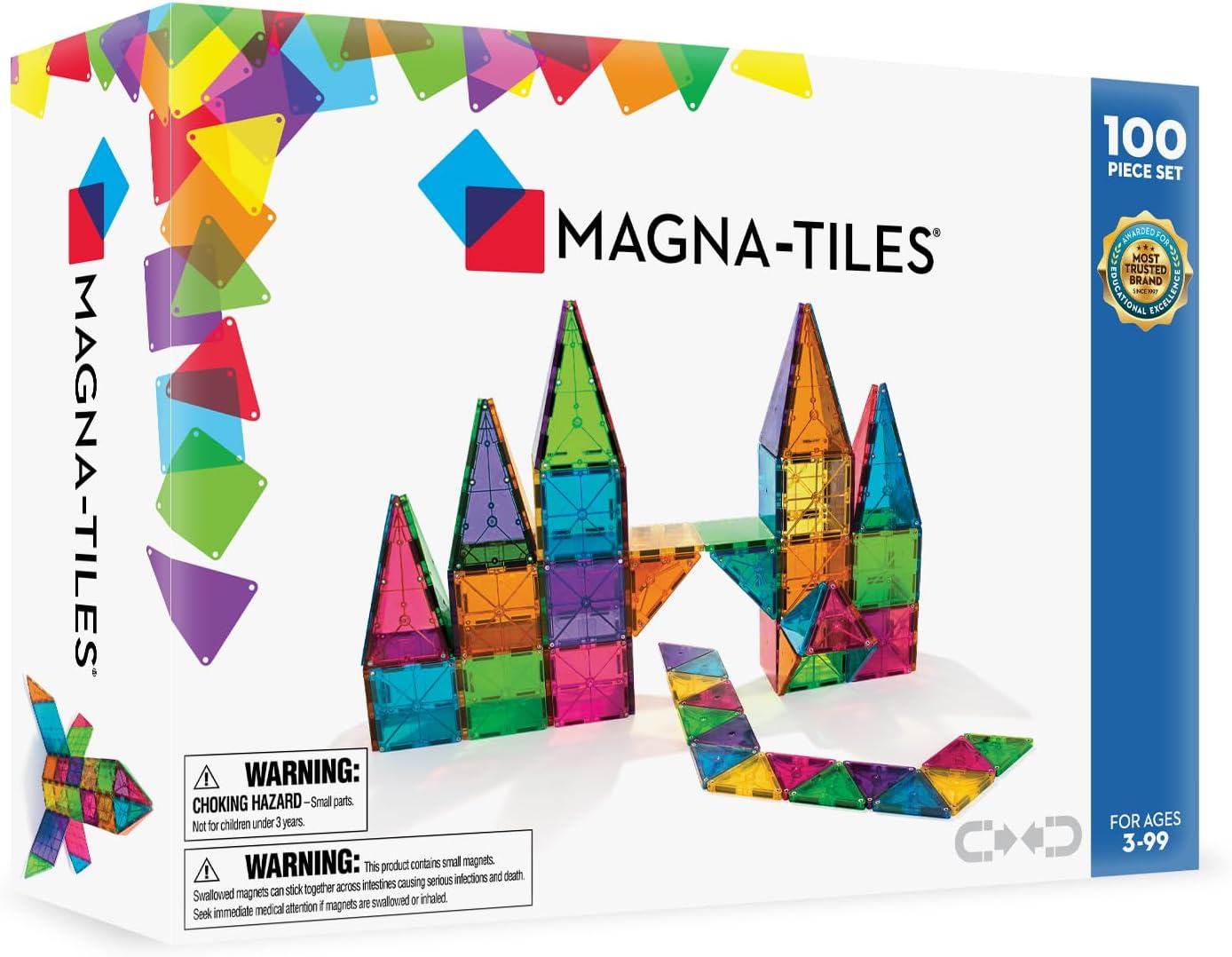 Lowest Ever:,MAGNA-TILES Classic 100-Piece Magnetic Construction Set, The Original Magnetic Building Brand