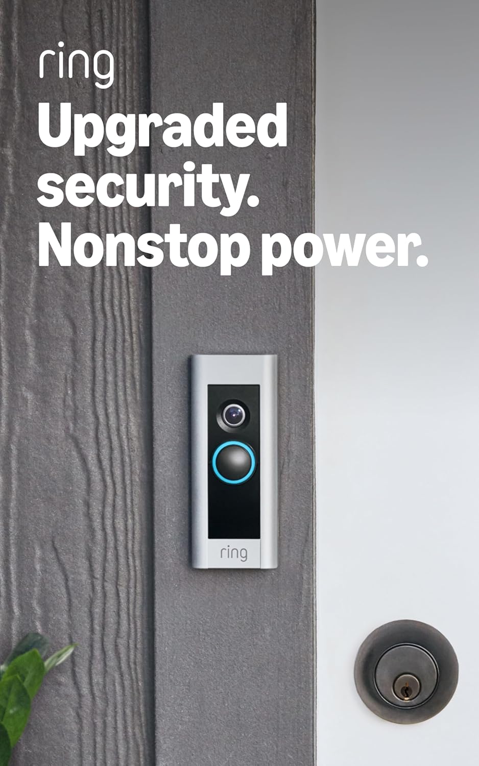Like-New Ring Wired Doorbell Plus (Video Doorbell Pro) – Upgraded, with added security features and a sleek design (existing doorbell wiring required)