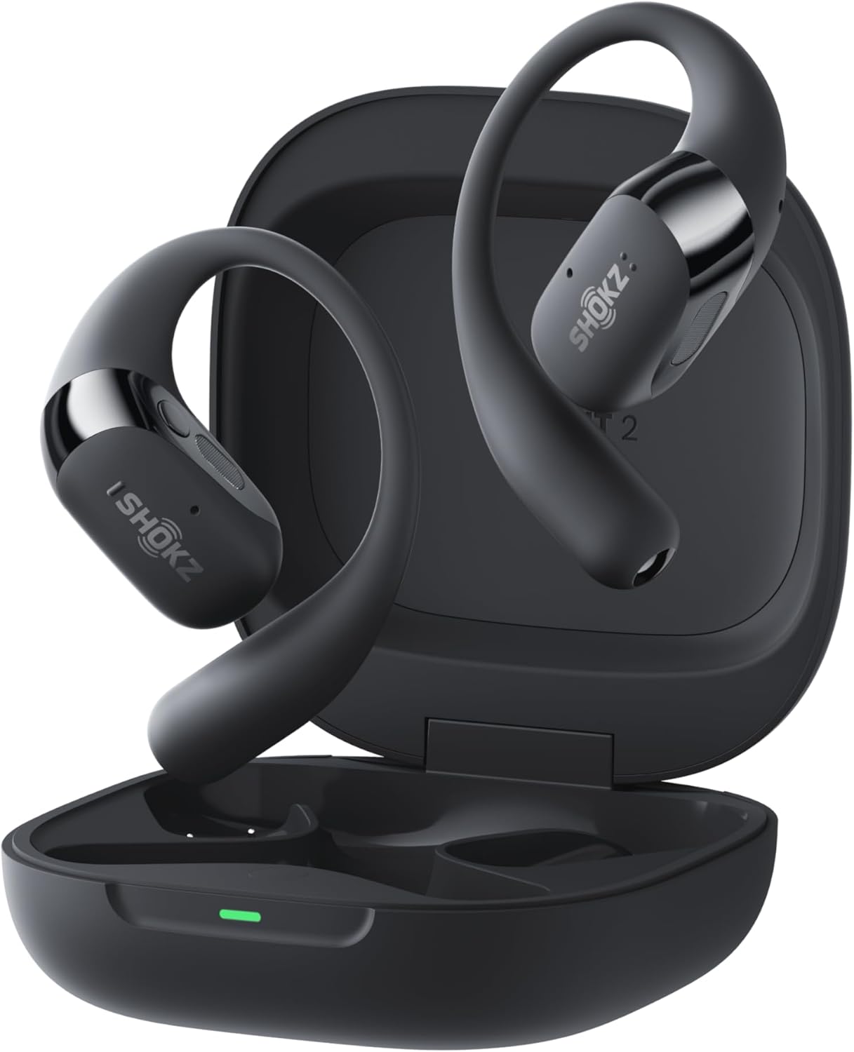 Comtorable on-ear Headphones: SHOKZ NEW OpenFit 2+ Comfortable Earbuds with Soft Ear Hooks