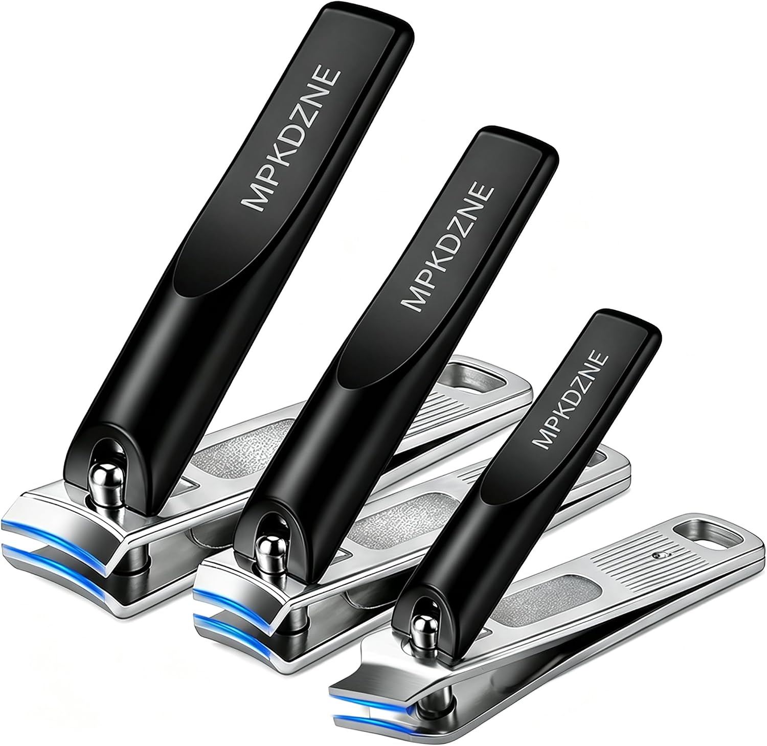 Nail Clippers Set, Fingernail and Toenail Clipper Cutters Kit | Ultra Sharp All-IN-ONE Kit: 15% Thicker Premium Sturdy Podiatrist Toe Nail Care Tools. Perfect Grooming Gifts with Case